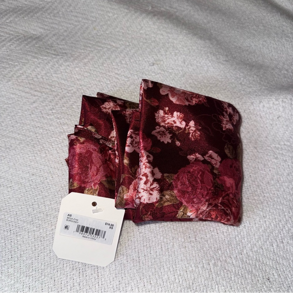 Altar'd State Cassidy Burgundy Floral A-Line Skirt - Picture 2 of 9